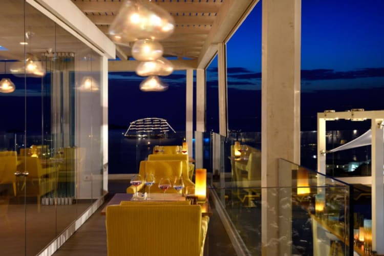 Dining at night